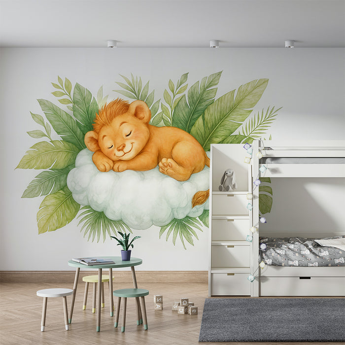 Papel pintado de cachorro de león | Dulzura de la selva para la habitación infantil