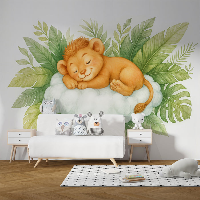 Papel pintado de cachorro de león | Dulzura de la selva para la habitación infantil
