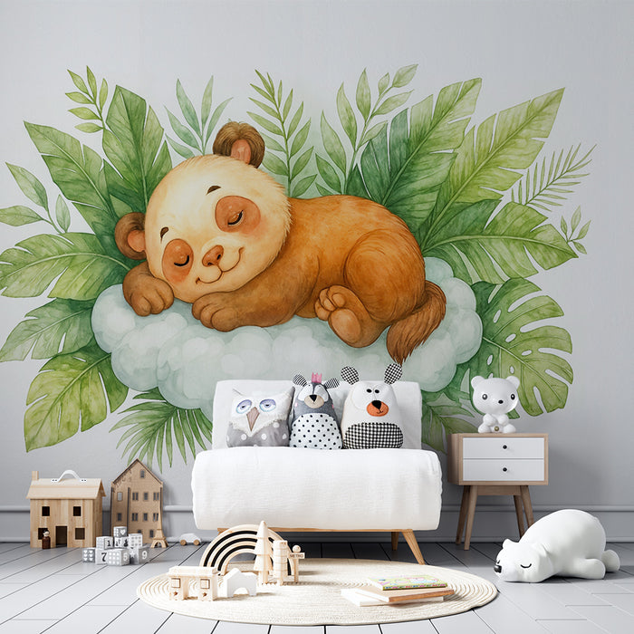 Tapeta s roztomilým pandou | Sní o oblaku