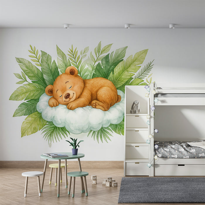 Bear wallpaper | Forest dream for kids room