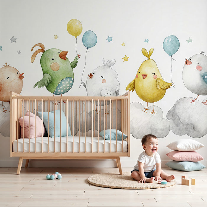 Fugletapet til børn | Legende værelsesudsmykning