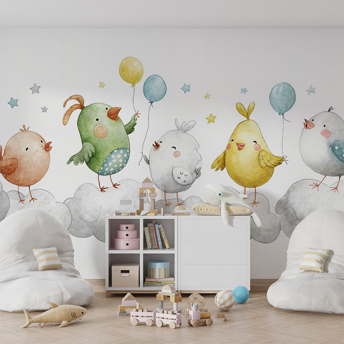 Fugletapet til børn | Legende værelsesudsmykning