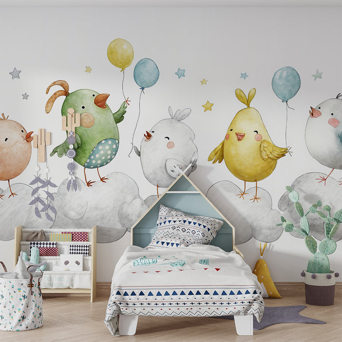 Fugletapet til børn | Legende værelsesudsmykning