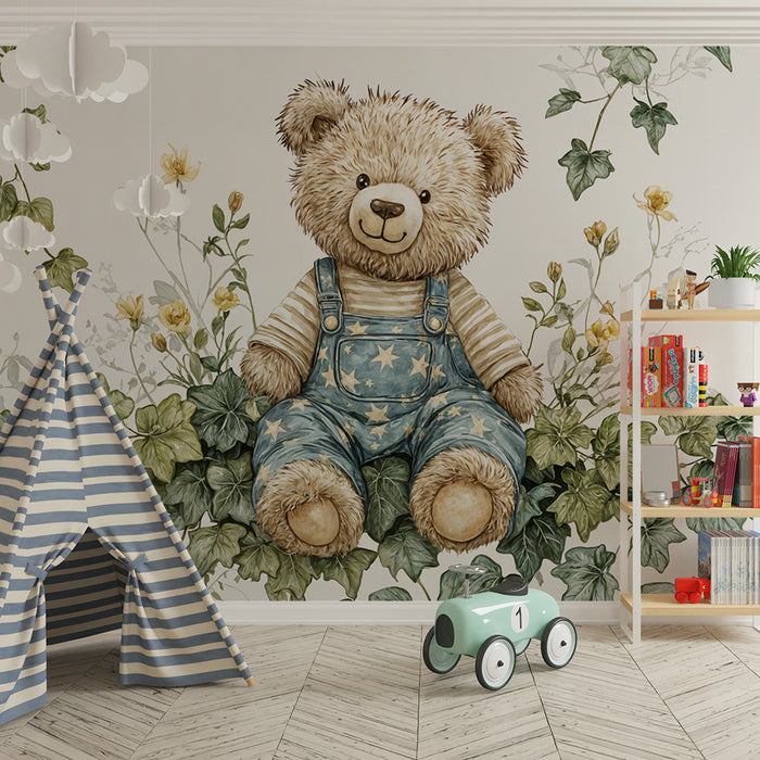 Tapeta s medvedíkom | Jemná a prírodná