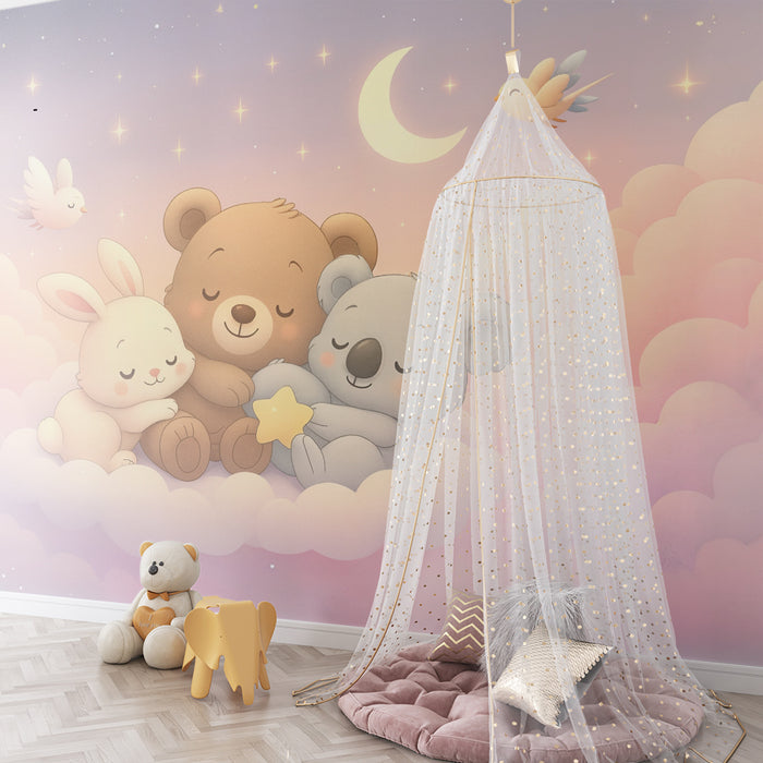 Tapéta édes állatok | Csillagos álom