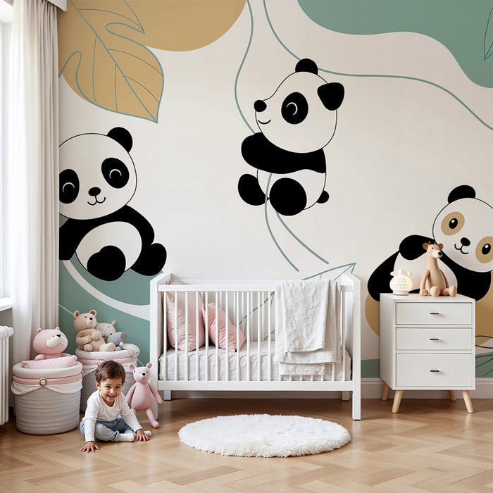 Tapeta s pandami | Jemné a hravé prostredie