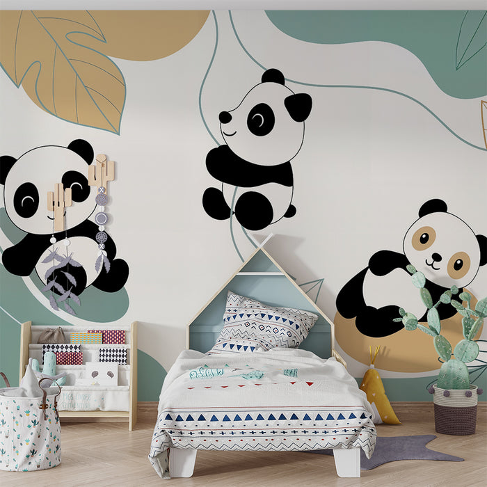 Tapeta s pandami | Jemné a hravé prostredie