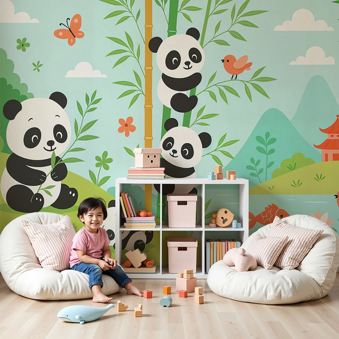 Tapet cu pande | Scenă ludică și naturală