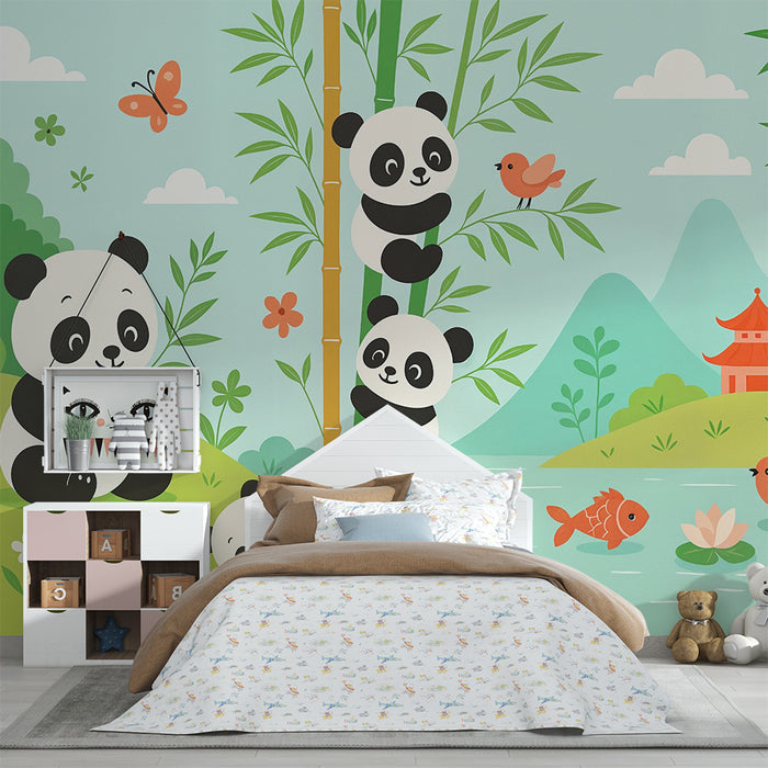 Tapet cu pande | Scenă ludică și naturală