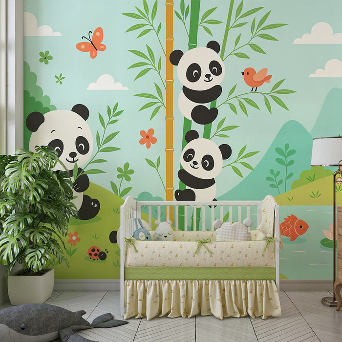 Tapet cu pande | Scenă ludică și naturală