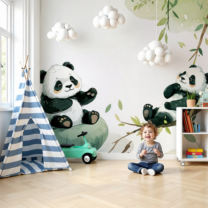 Panda tapeet | Laste seinamaaling