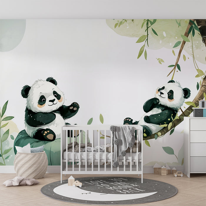 Panda tapeet | Laste seinamaaling