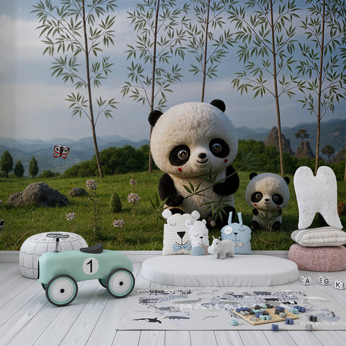 Tapet pandabjørner | Sjarmerende skapninger og rolig natur