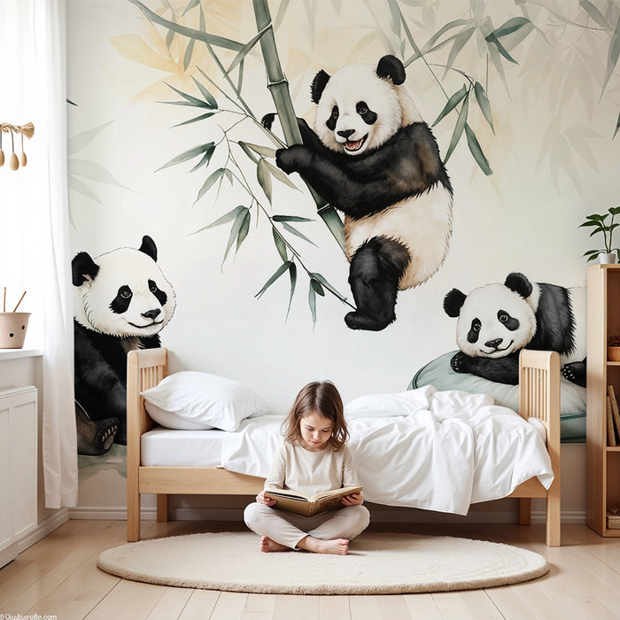 Papier peint Panda | Hračkový a upokojujúci dizajn