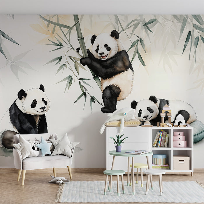 Papier peint Panda | Hračkový a upokojujúci dizajn