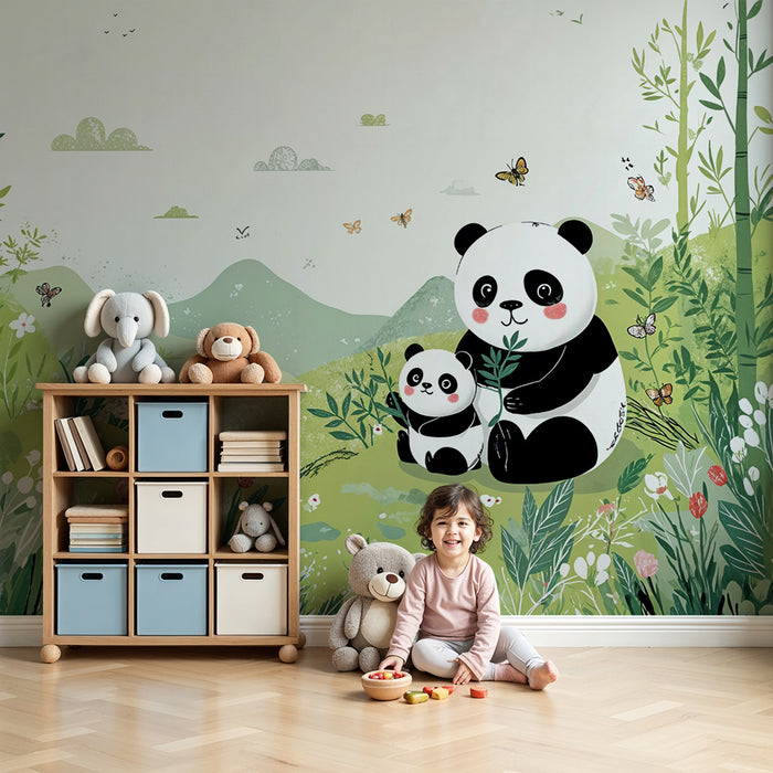Papier peint panda | Očarujúci a hravý
