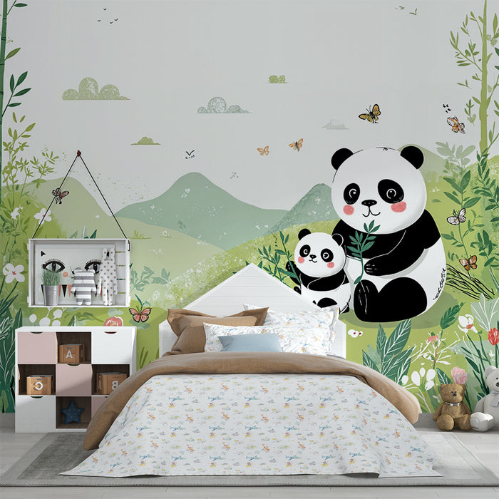 Papier peint panda | Očarujúci a hravý