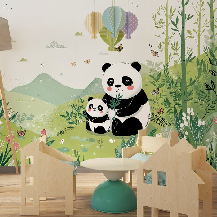 Papier peint panda | Očarujúci a hravý