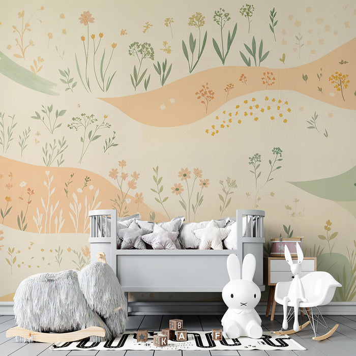 Barntapet botanisk | Pastellmjukhet