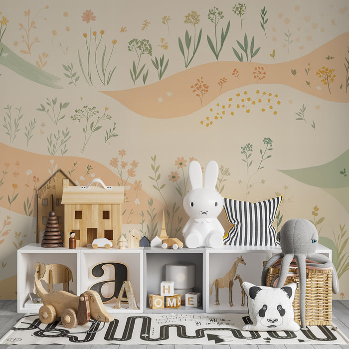 Barntapet botanisk | Pastellmjukhet