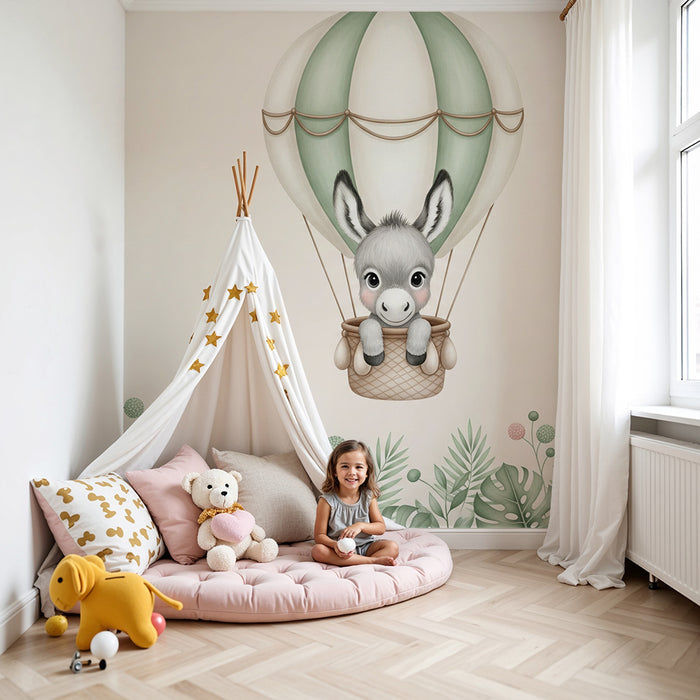 Barntapet | Åsna i en luftballong