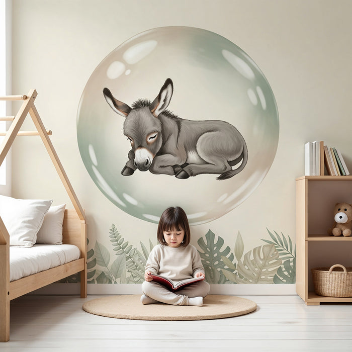 Barntapet | Sovande åsna i en bubbla