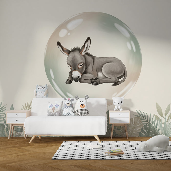 Barntapet | Sovande åsna i en bubbla