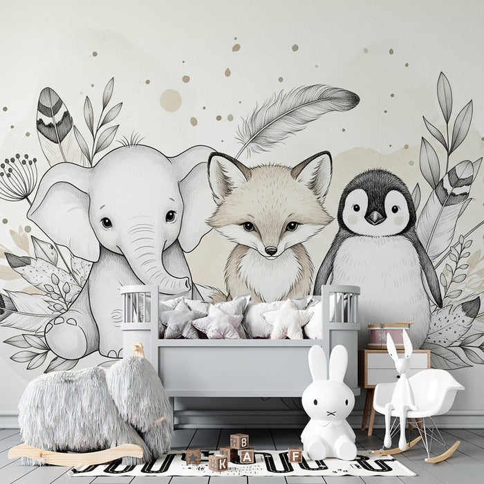 Barntapet | Bedårande djur och mjuk natur