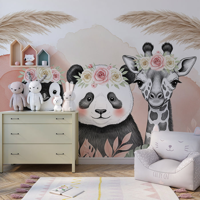 Barntapet | Bohemiska djur och pampas