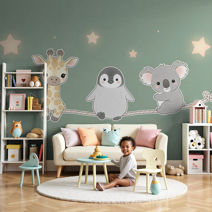 Barntapet | Djur upplysta av stjärnor