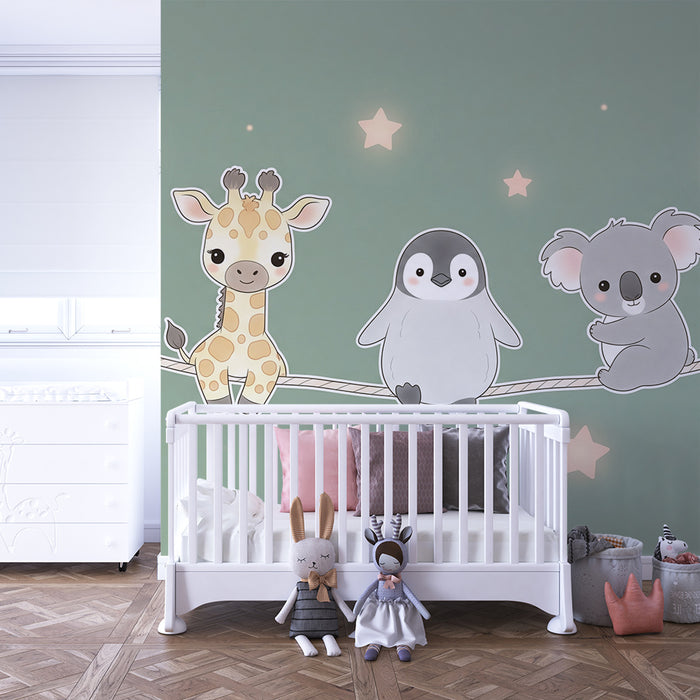 Barntapet | Djur upplysta av stjärnor