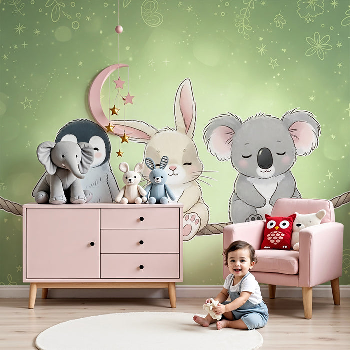 Barntapet | Söta hängande djur