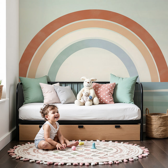 Barntapet | Mjuk regnbåge på horisonten