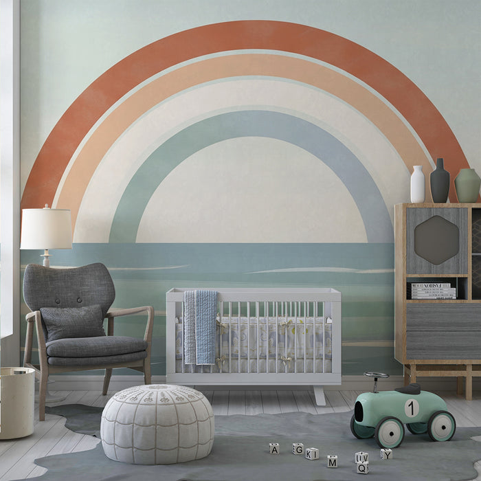 Barntapet | Mjuk regnbåge på horisonten
