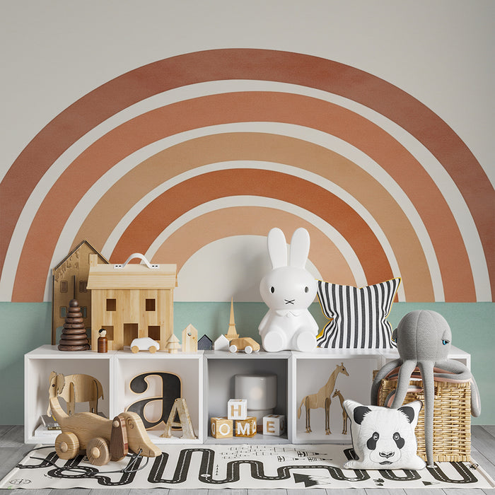 Barntapet | Mjuka pastellfärger i regnbågens färger