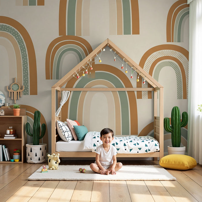 Papier de parede izba pre bábätko | Jemná a upokojujúca dúha