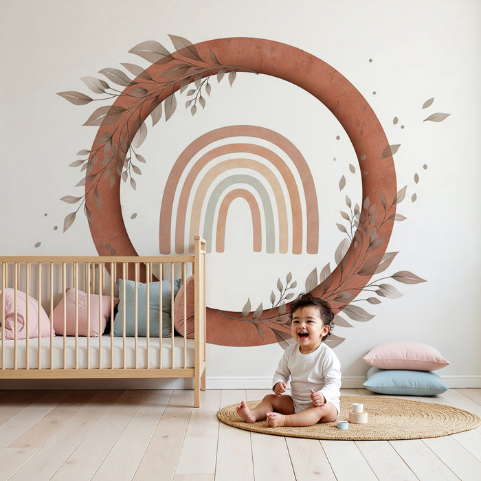Barntapet | Regnbåge i sfär och flygande löv
