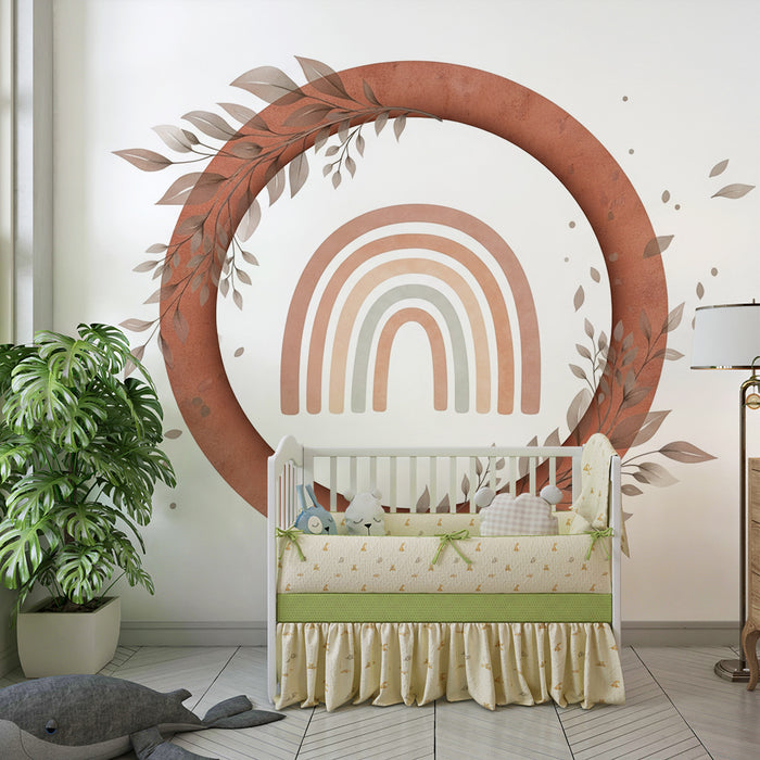 Barntapet | Regnbåge i sfär och flygande löv