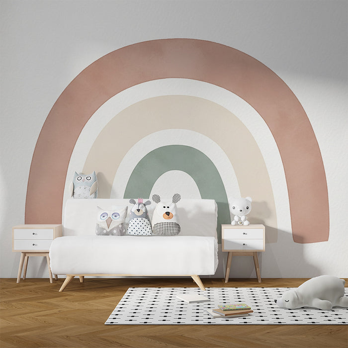 Nástenka pre bábätkovu izbu | Pastelová dúhová farebná paleta s jemnými odtieňmi