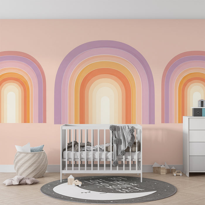 Papel de parede quarto bebê | Ανθεκτικές ανθοί σε απαλό φόντο