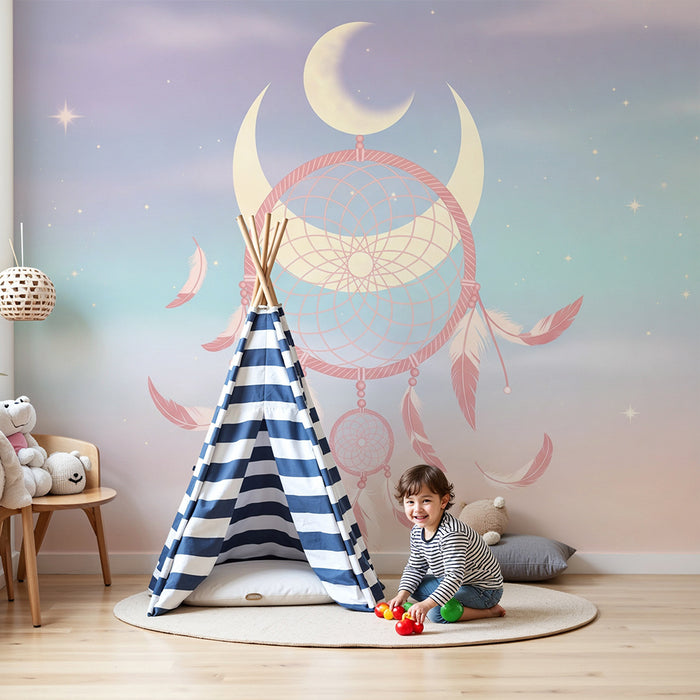 Papel de parede quarto bebê | Απαλό ονειροπαγίδα με παστέλ αποχρώσεις