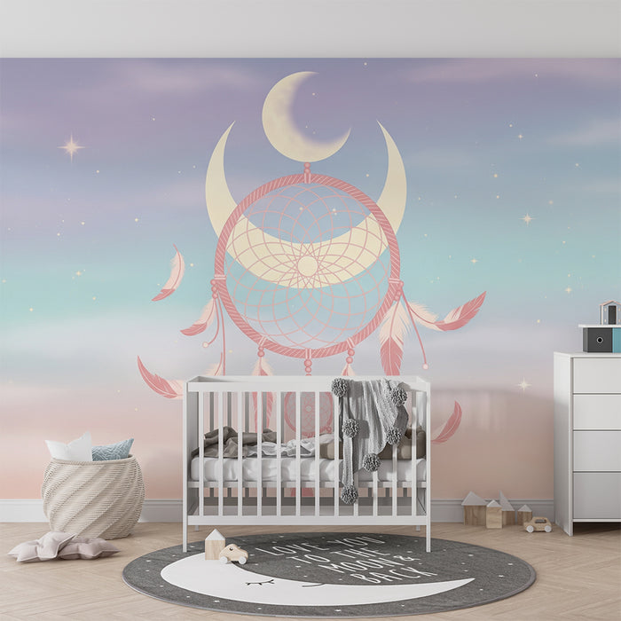 Papel de parede quarto bebê | Απαλό ονειροπαγίδα με παστέλ αποχρώσεις