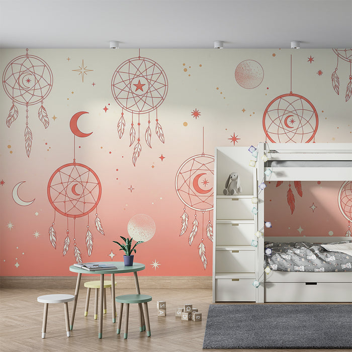 Tapety dla dzieci | Chwyć marzenia i gwiazdy w delikatnych tonacjach