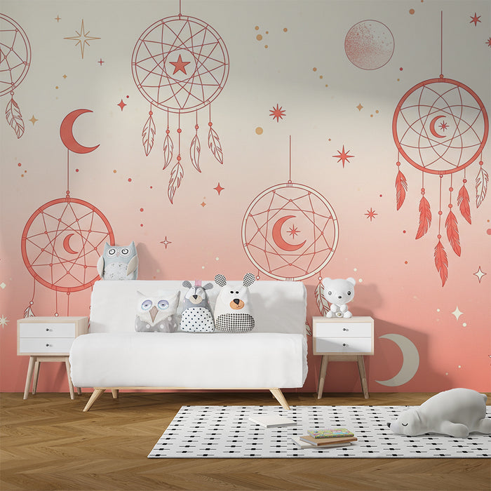 Tapety dla dzieci | Chwyć marzenia i gwiazdy w delikatnych tonacjach