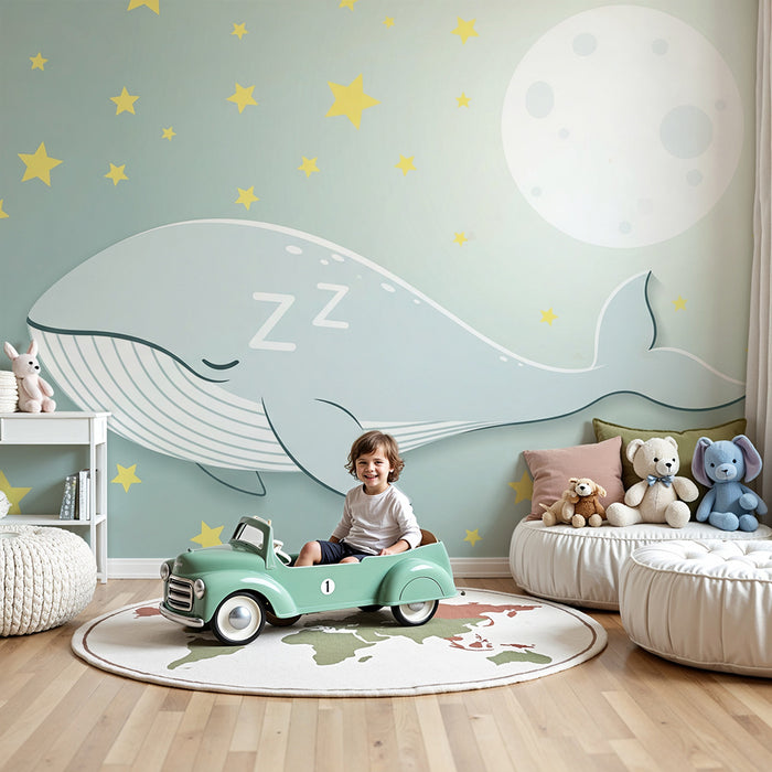 Tapet barnerom | Sovehval under en stjernehimmel