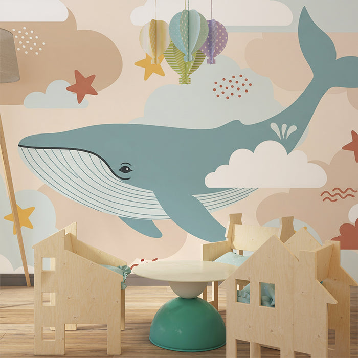 Barntapet | Glada valar i en stjärnklar himmel