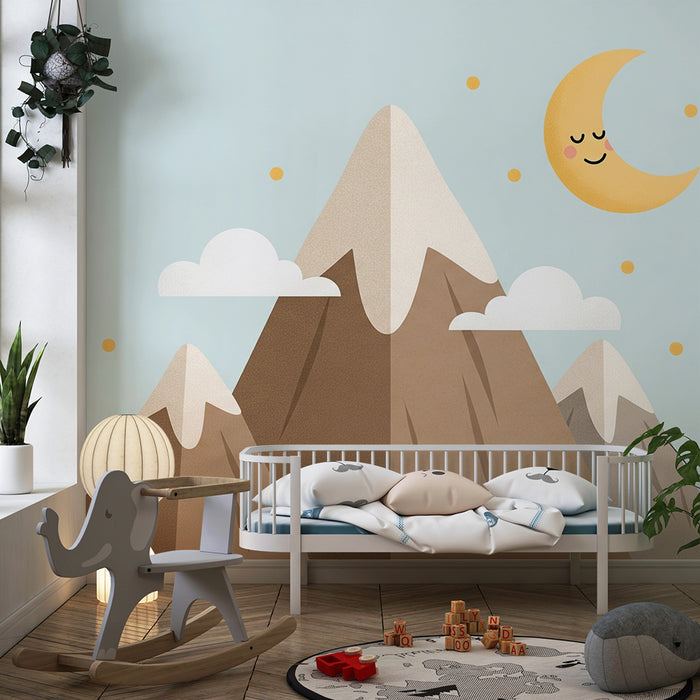 Papier de parede izby pre bábätká | Krásne hory a hviezdne nebo