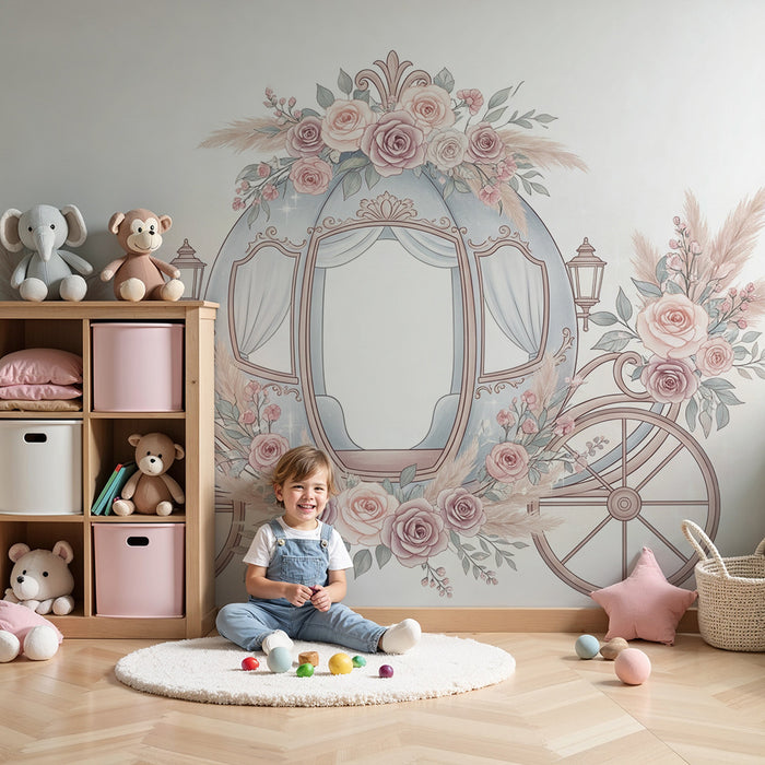 Paberituba lastetuba | Võluv lilledega kaunistatud vankrikäru