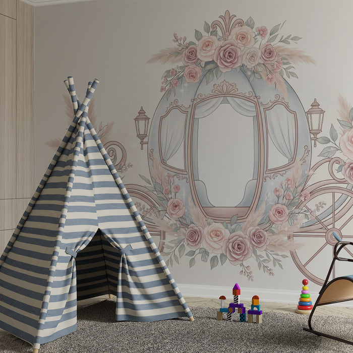 Paberituba lastetuba | Võluv lilledega kaunistatud vankrikäru