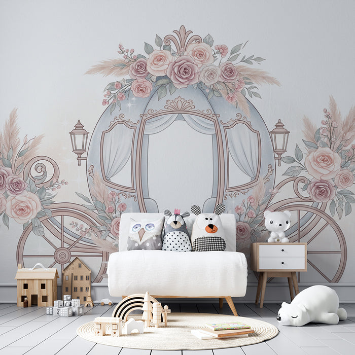 Paberituba lastetuba | Võluv lilledega kaunistatud vankrikäru